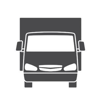Illustration eines kleinen elektrischen LKW der Klasse N2